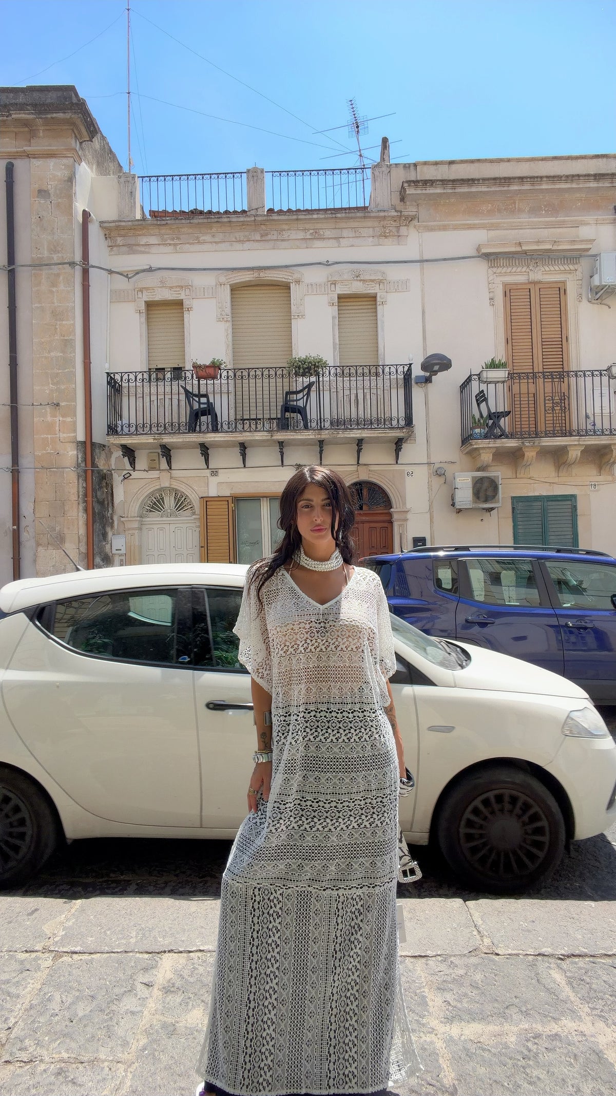 ABITO SEE-THROUGH IN PIZZO