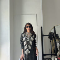 NOIR MIRAGE — Vintage Handmade Dress
