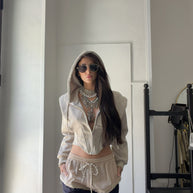 DUST LOUNGE — Layered Lace Shorts