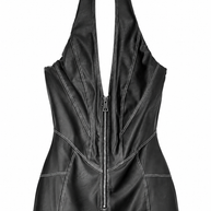 Tuta Halter in Ecopelle a Zampa