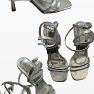 Liquid Silver Sandals