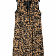 Gilet Lungo Leopardato