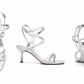 Liquid Silver Sandals