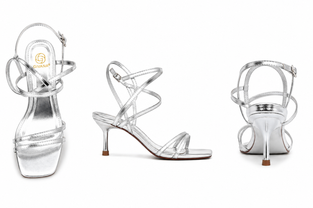 Liquid Silver Sandals