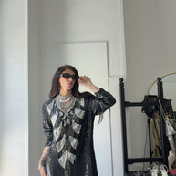 NOIR MIRAGE — Vintage Handmade Dress