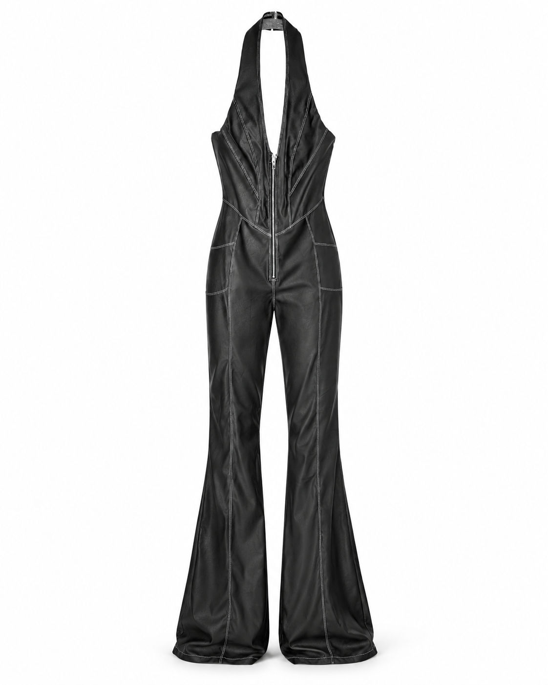 Tuta Halter in Ecopelle a Zampa