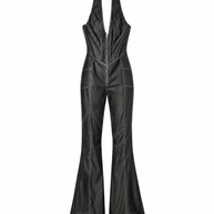 Tuta Halter in Ecopelle a Zampa