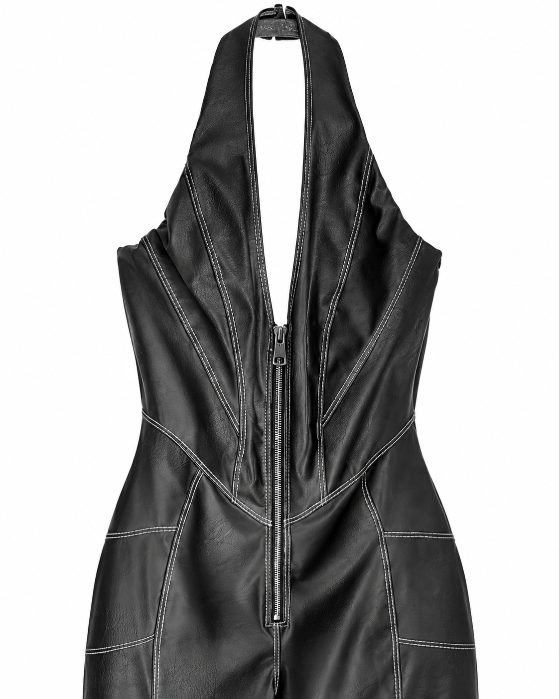 Tuta Halter in Ecopelle a Zampa