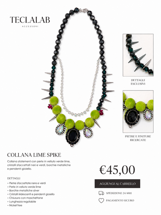 Collana LIME SPIKE