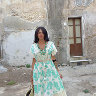 VESTITO menta&pizzo