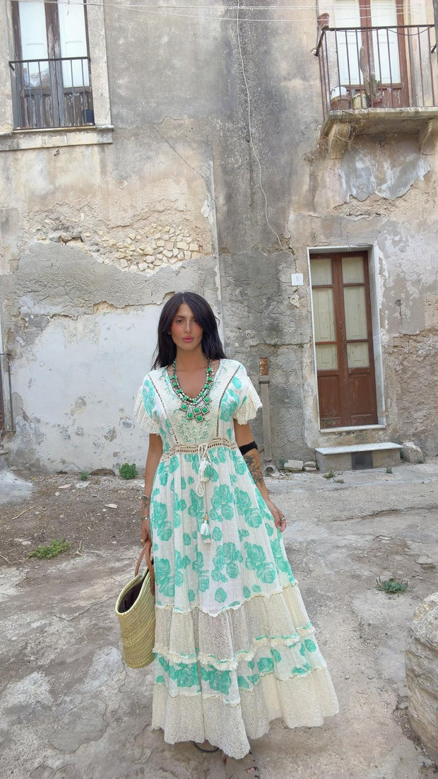 VESTITO menta&pizzo