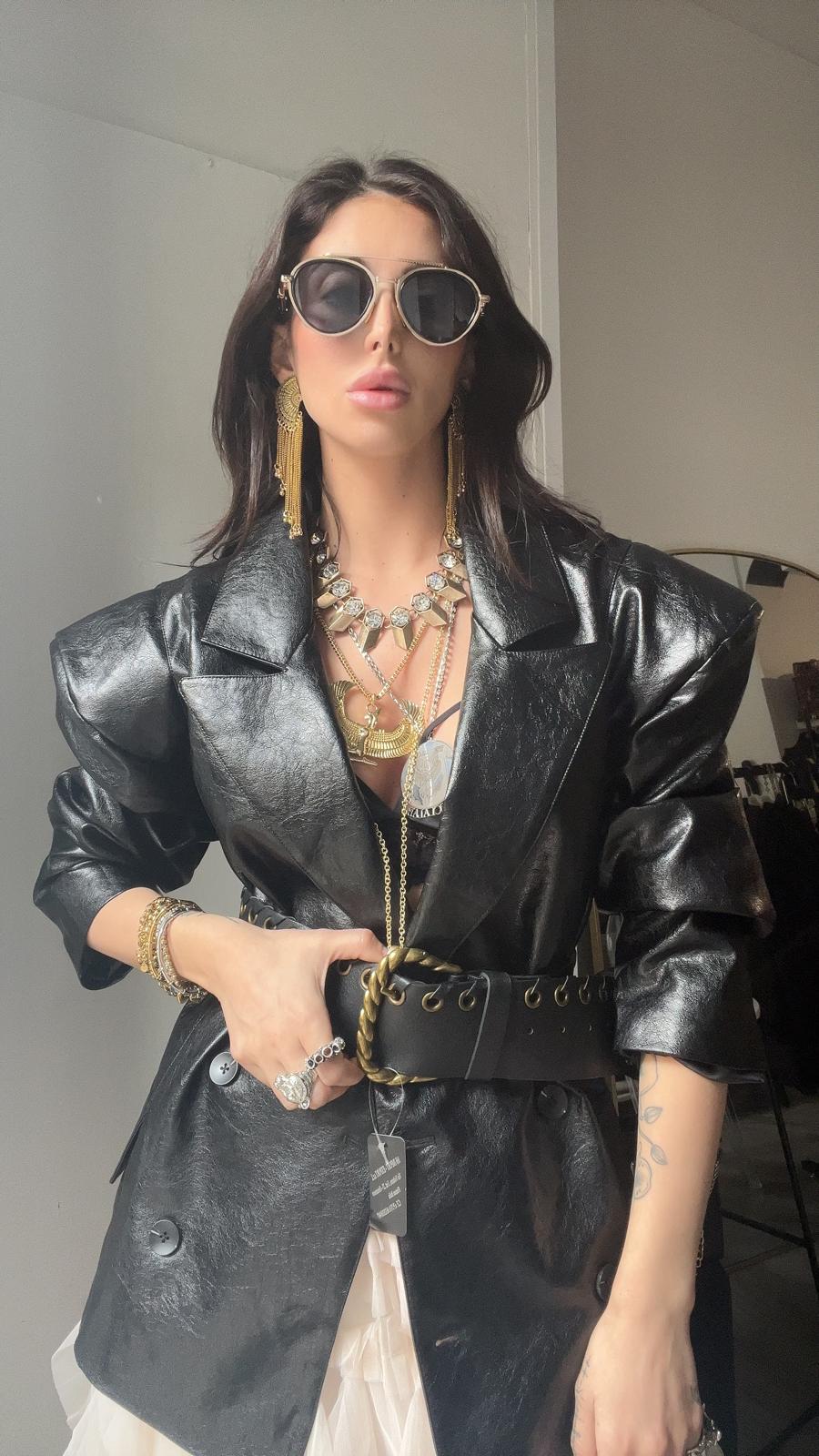 BLAZER ECOPELLE NERO