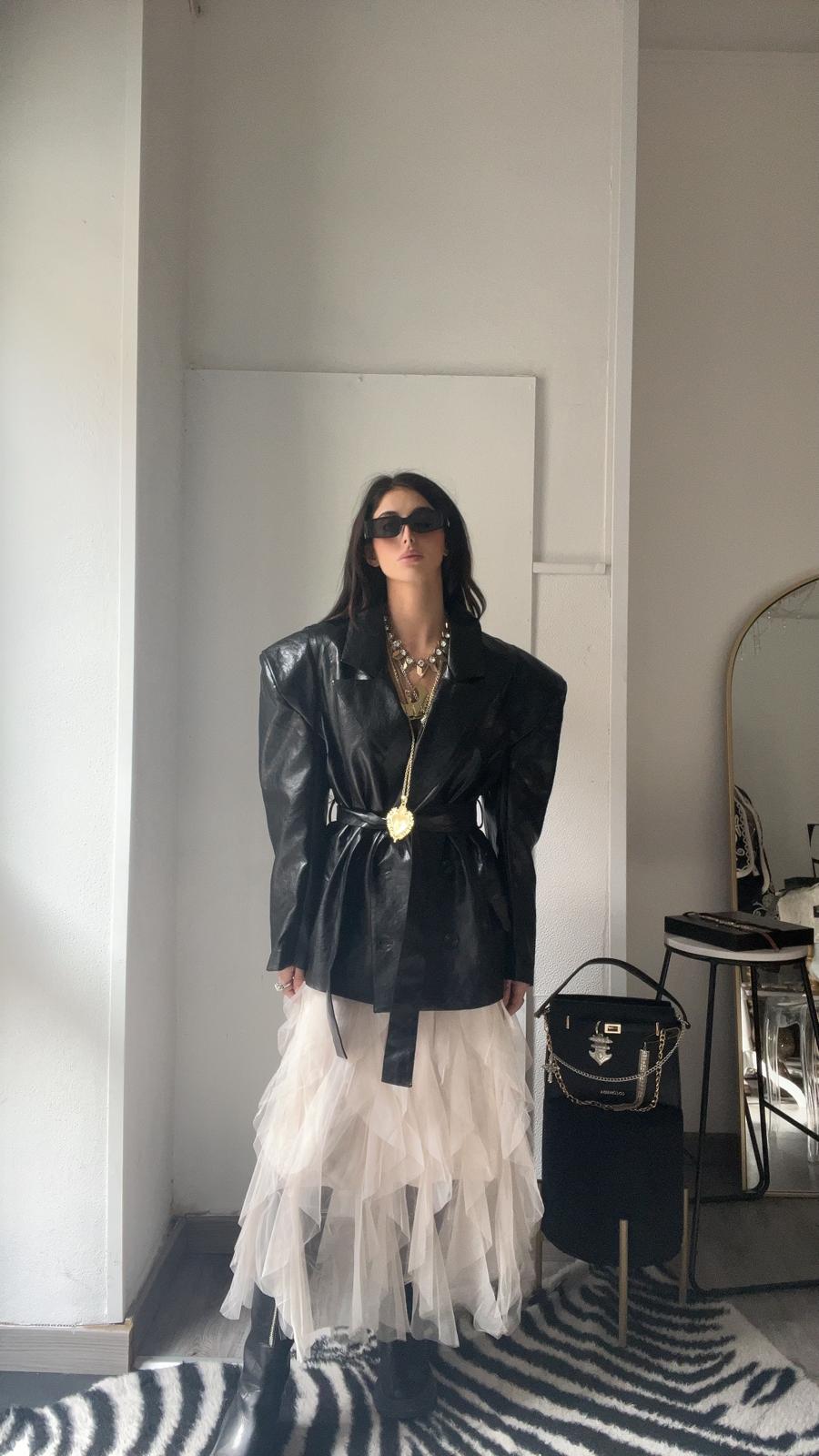 BLAZER ECOPELLE NERO