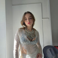 MAGLIA IN PIZZO ASIMMETRICO