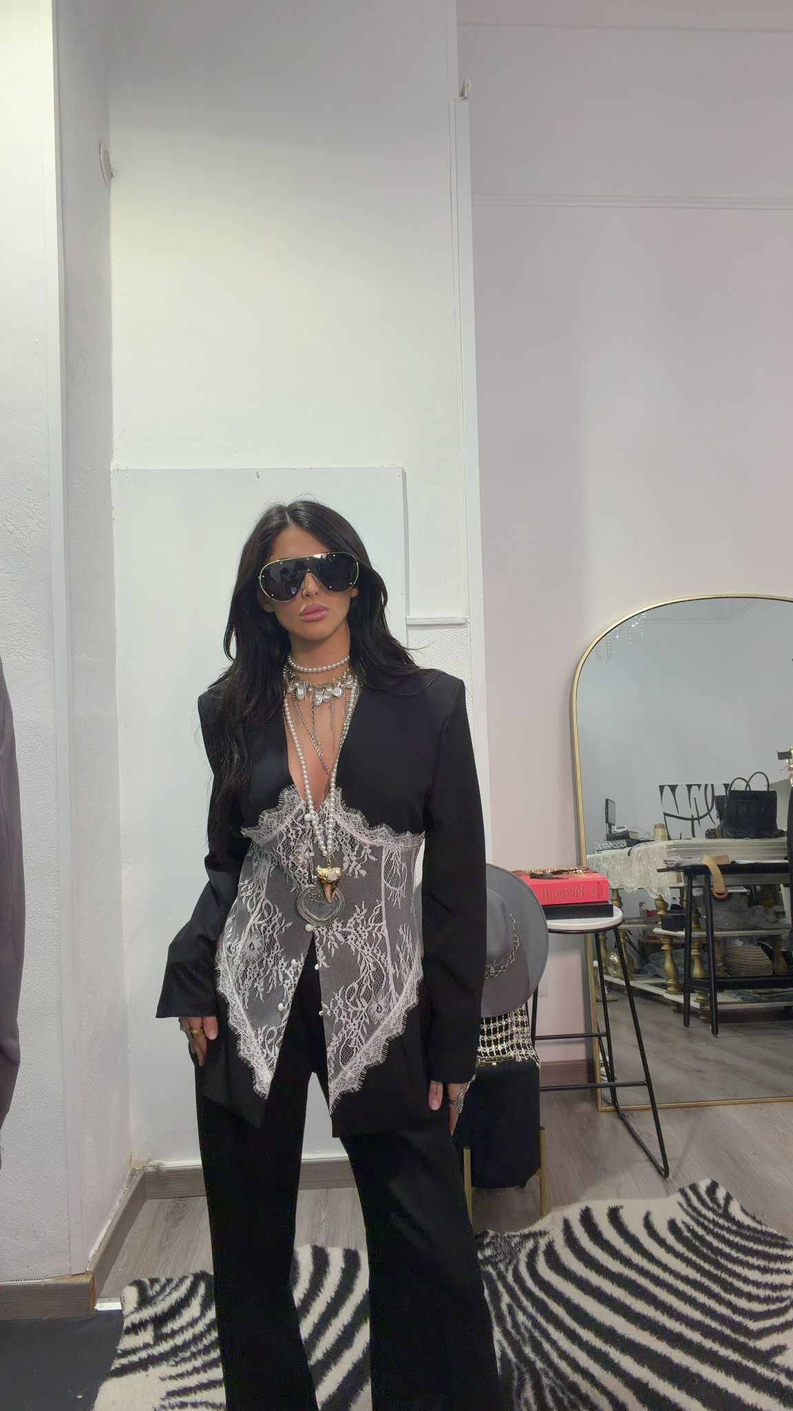 COORDINATO PIZZO NERO