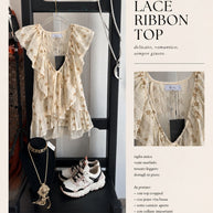 Top  LACE RIBBON