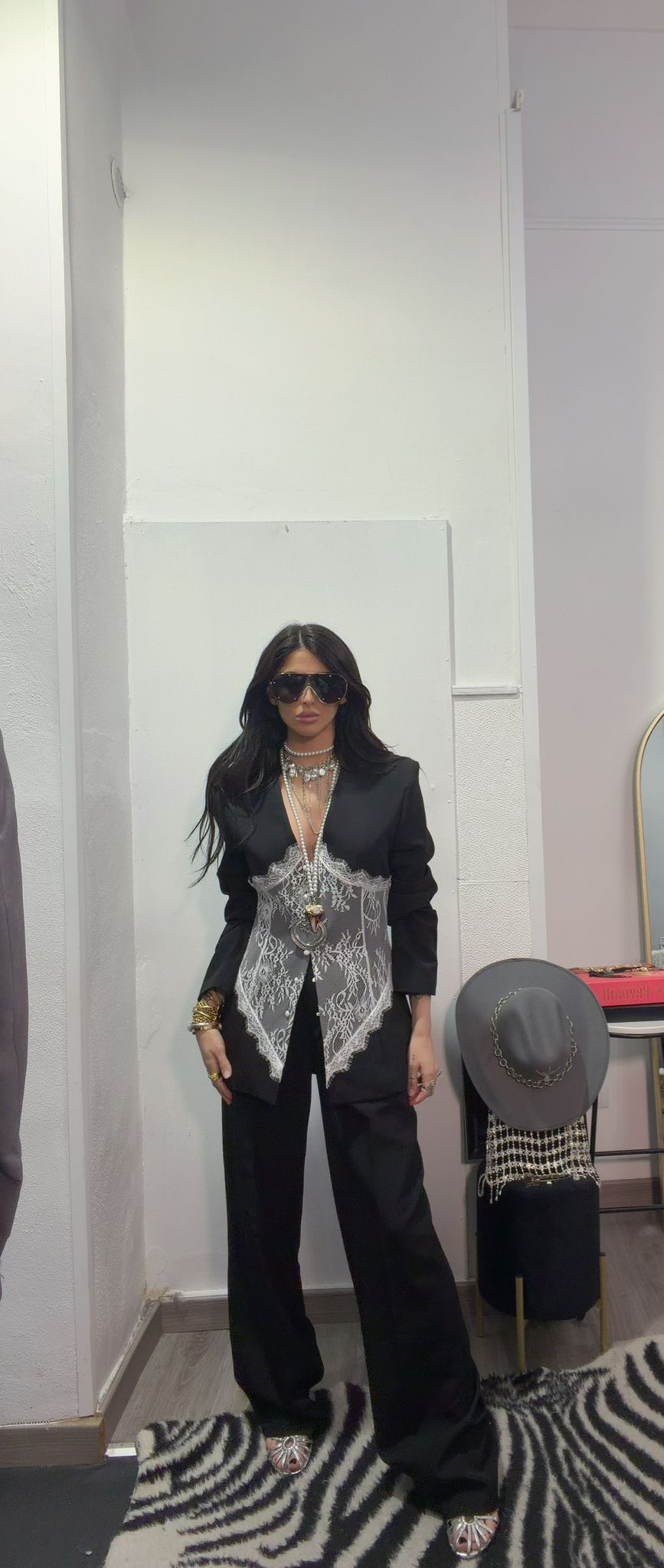 COORDINATO PIZZO NERO