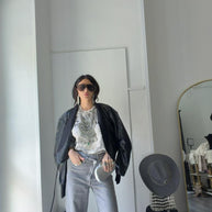 JEANS GRIGIO BOTTON