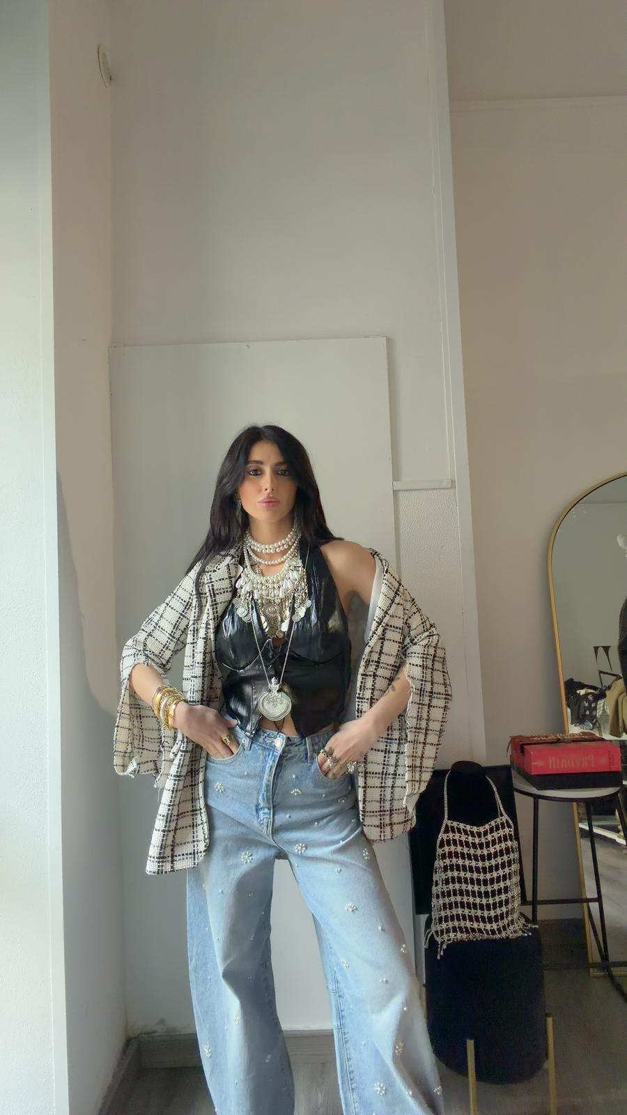 BLAZER REWORKED TWEED