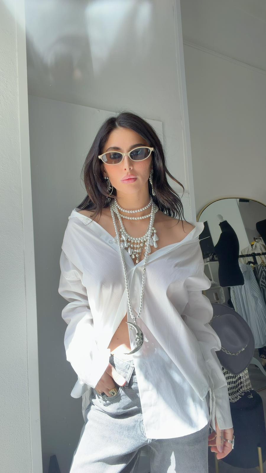 CAMICIA SAGOMATA BIANCA