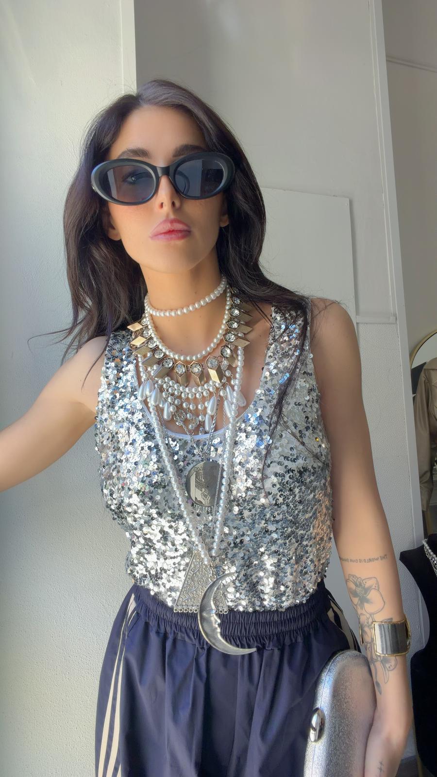 CANOTTA PAIETTES SILVER