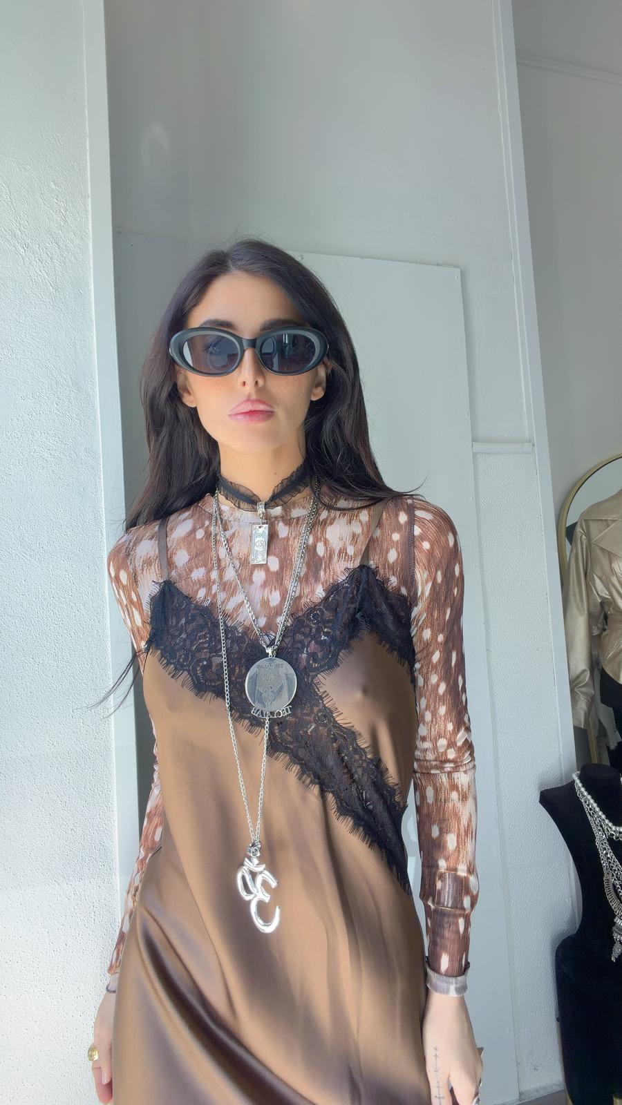 ABITO MOCHA LACE