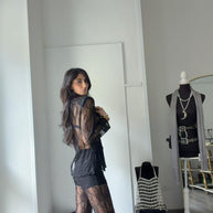 COORDINATO PIZZO NERO