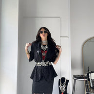 COORDINATO PIZZO NERO