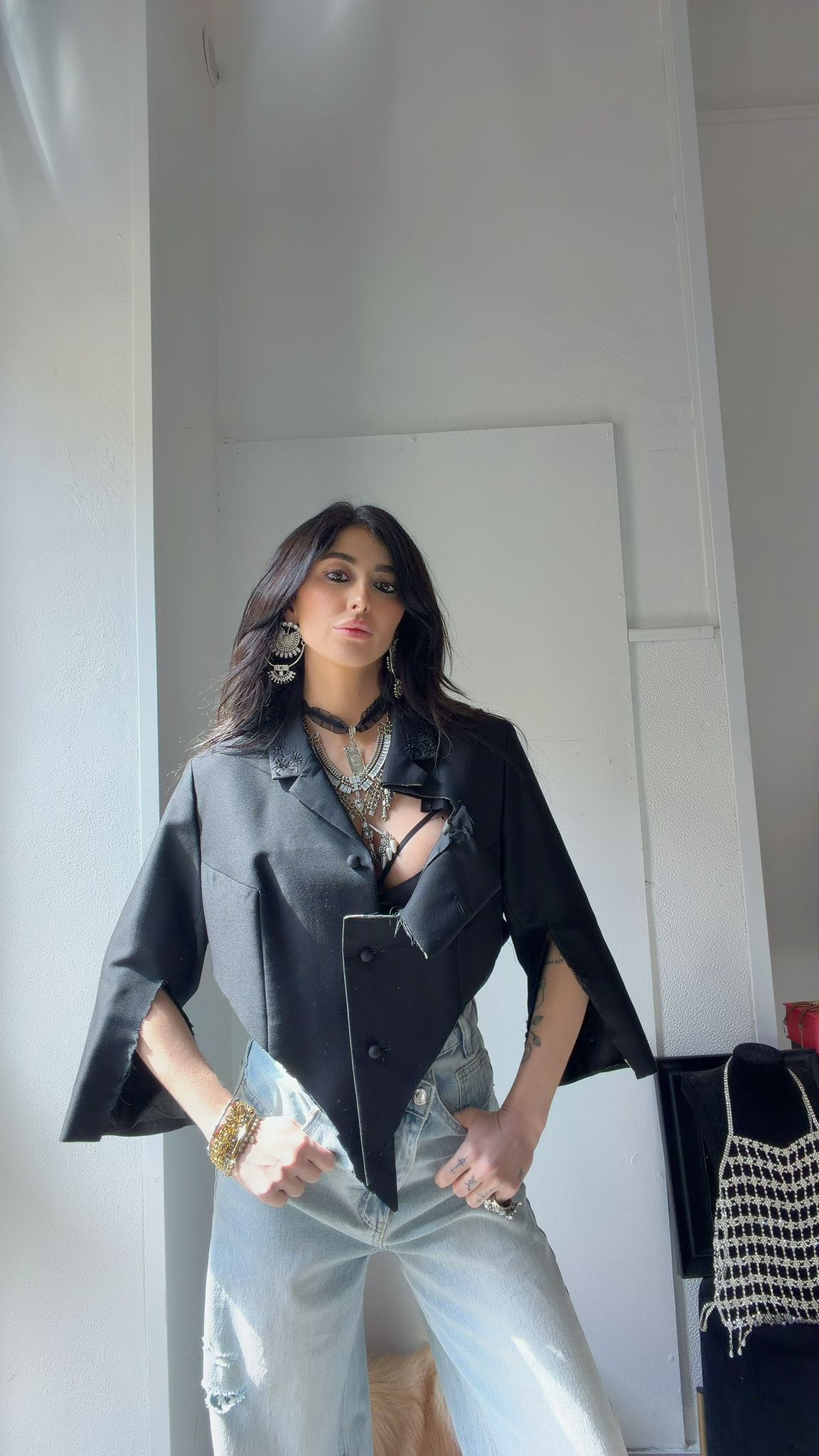 GIACCA BLACK TRASVERSAL