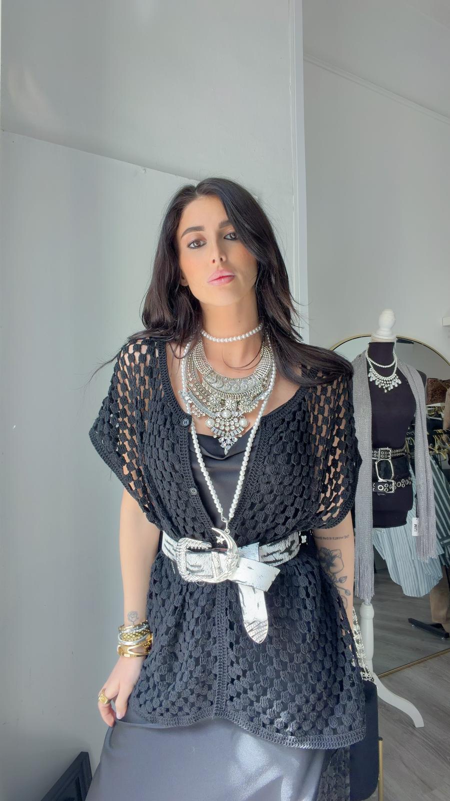 MAGLIA RETE NERA