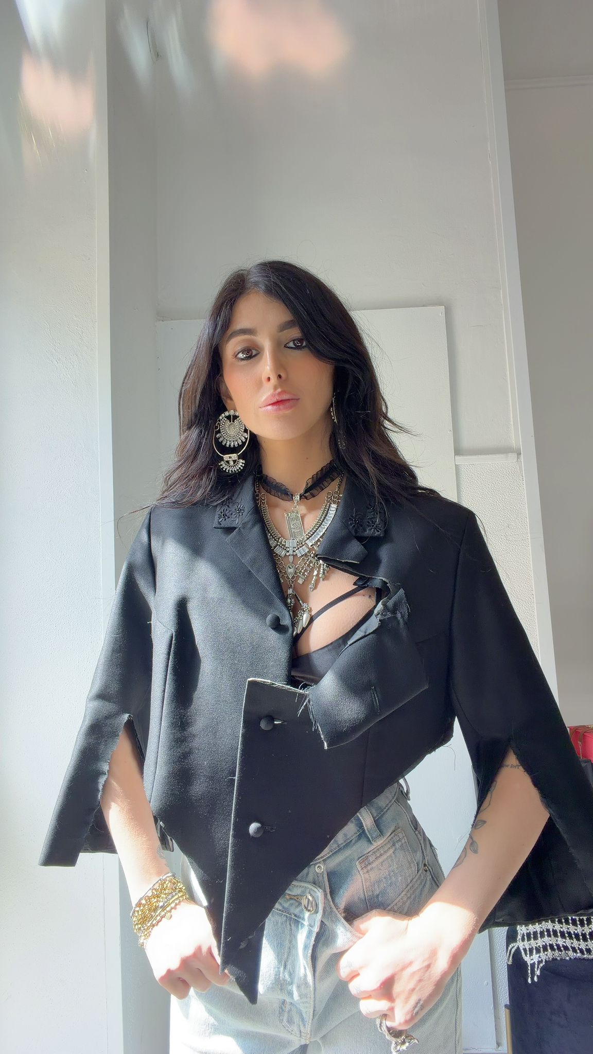 GIACCA BLACK TRASVERSAL