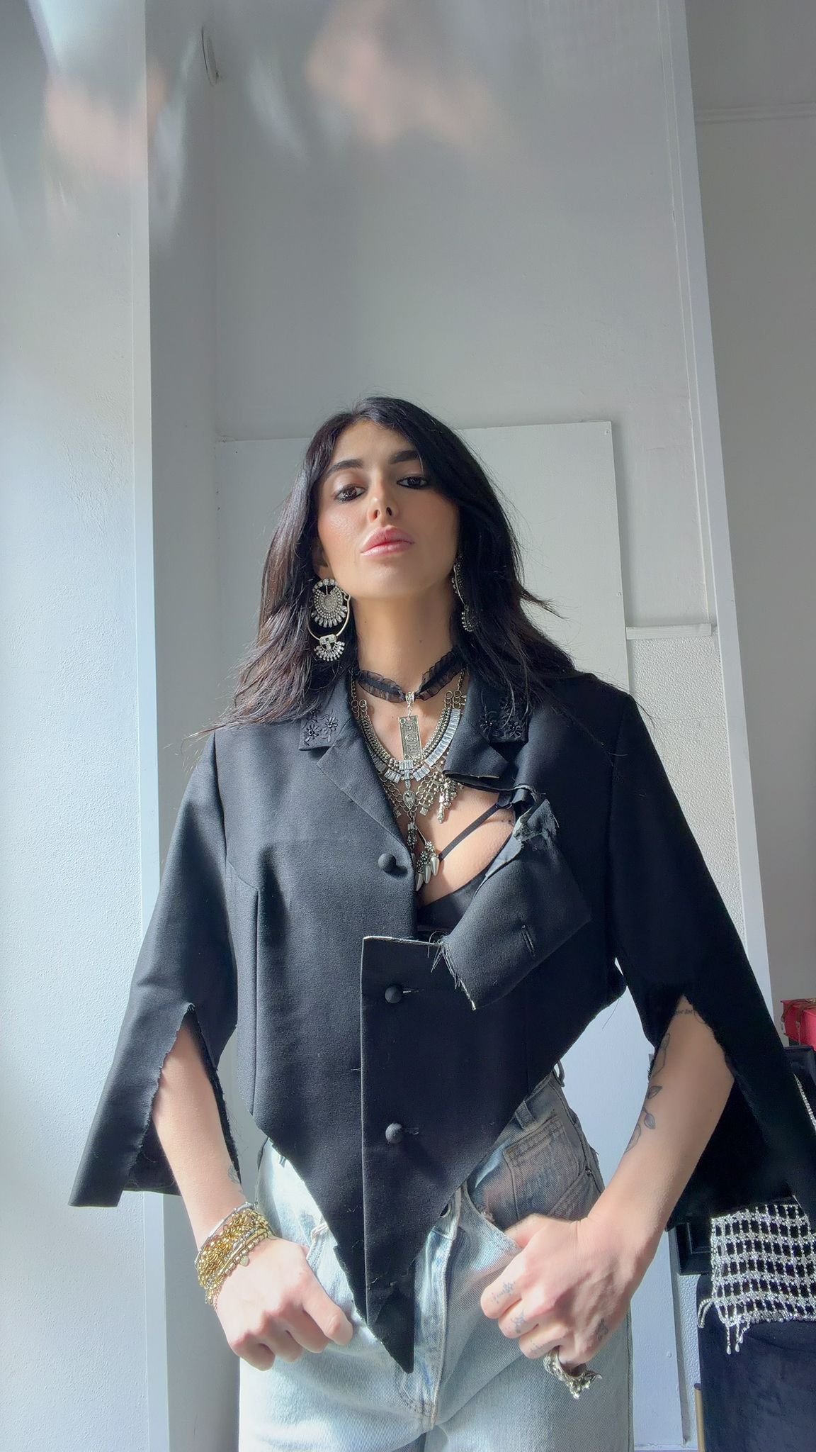 GIACCA BLACK TRASVERSAL