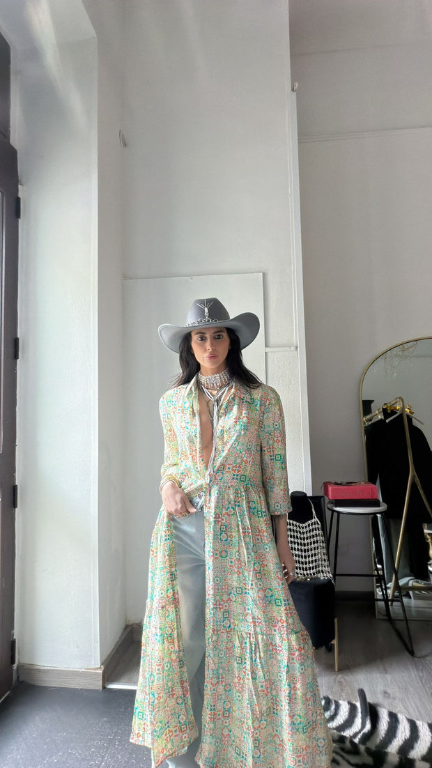 CAMICIONE FLOREAL DESIGN