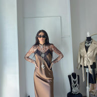ABITO MOCHA LACE