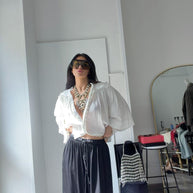 PANTALONE NERO SETATO