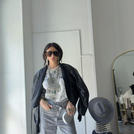 JEANS GRIGIO BOTTON