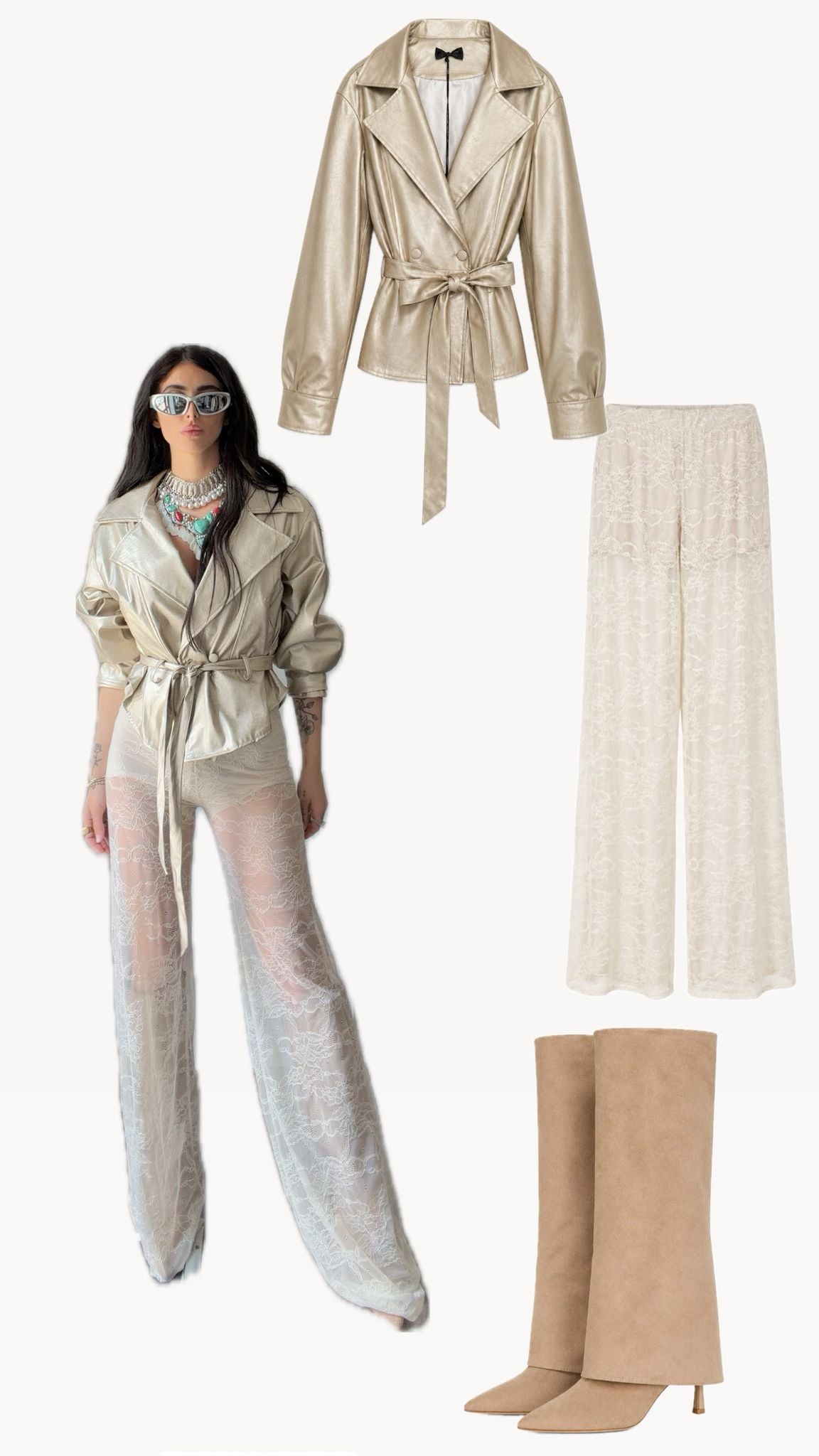 COMBO SPECIAL (GIACCA+PANTALONE PIZZO+STIVALE)