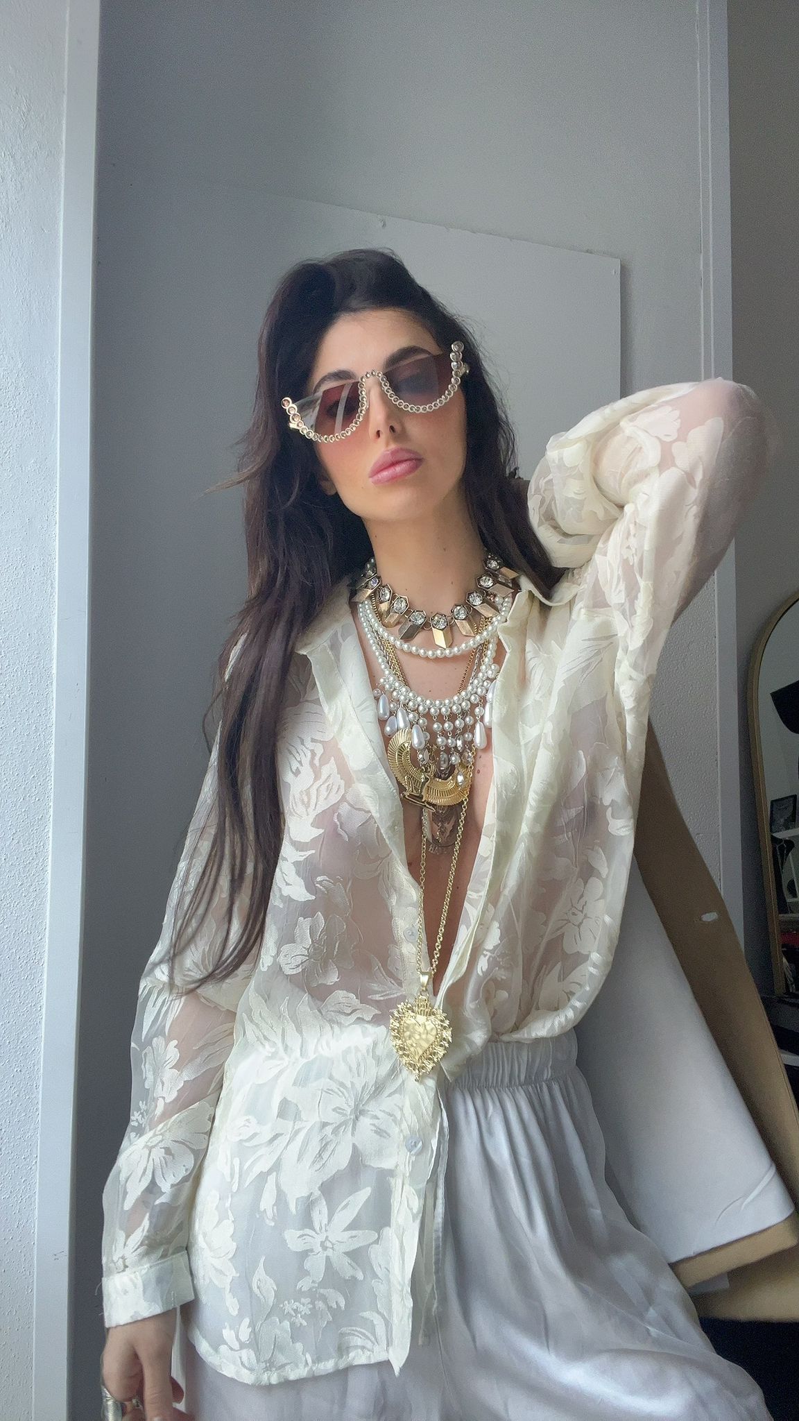 CAMICIA VELVET ROSES