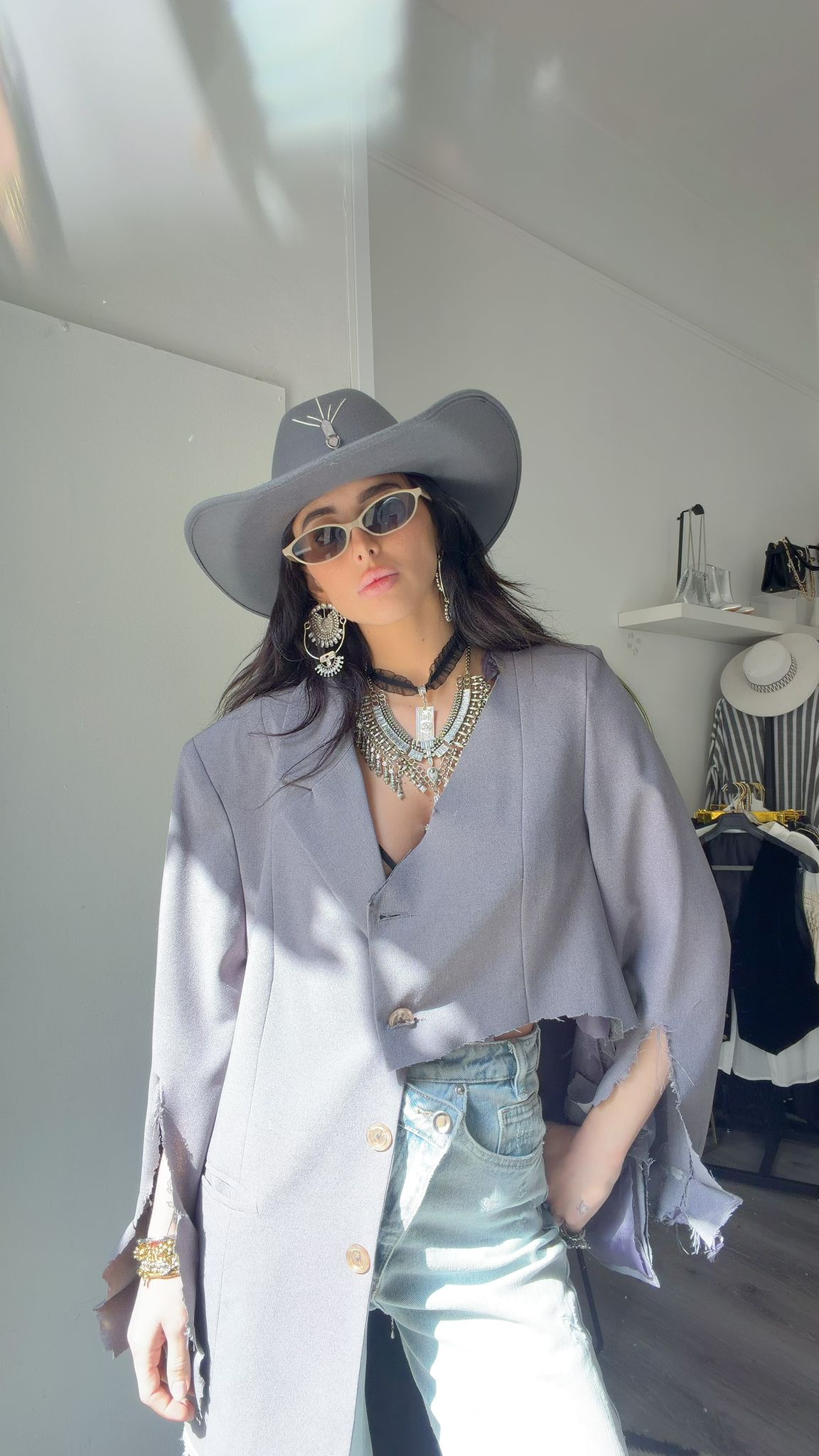 GIACCA VINTAGE GRIGIA