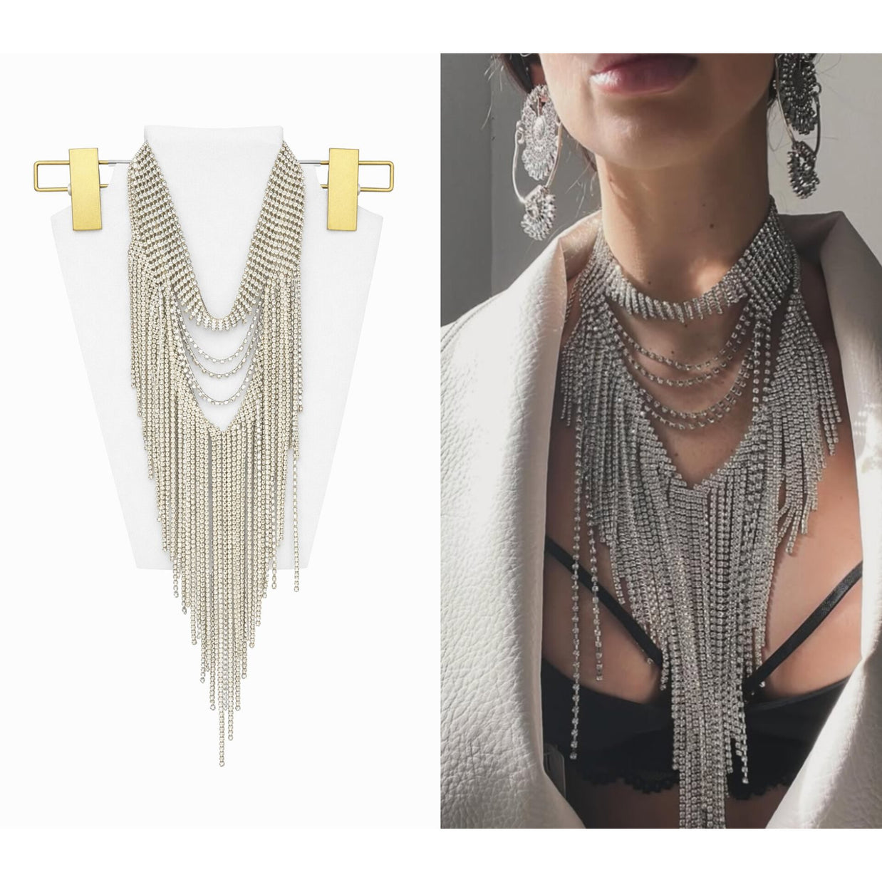 COLLANE FRINGES OF CRYSTAL