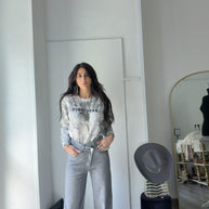 JEANS GRIGIO BOTTON