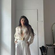 PANTALONE BIANCO ESSENZA