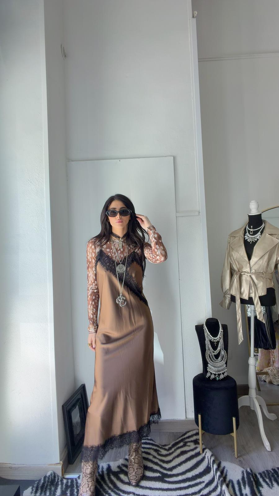 ABITO MOCHA LACE