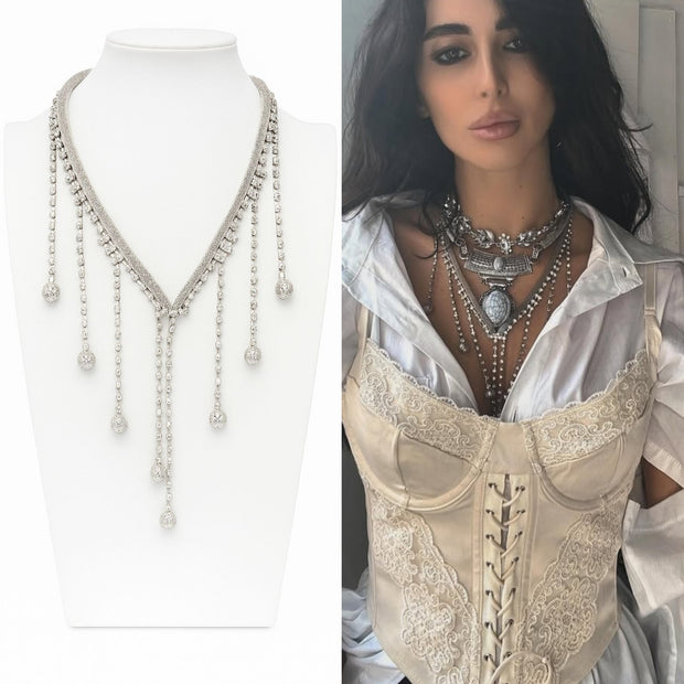 COLLANA LACRIME D'ARGENTO