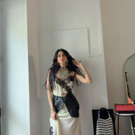 MINI BELT SKIRT IN ECOPELLE