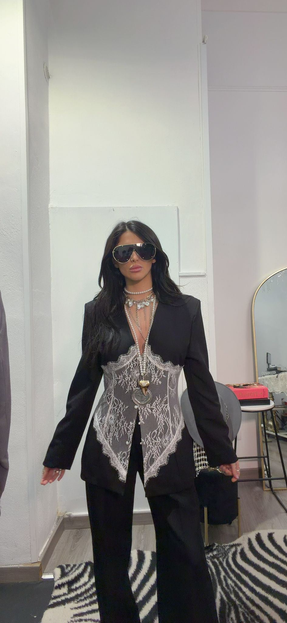 COORDINATO PIZZO NERO