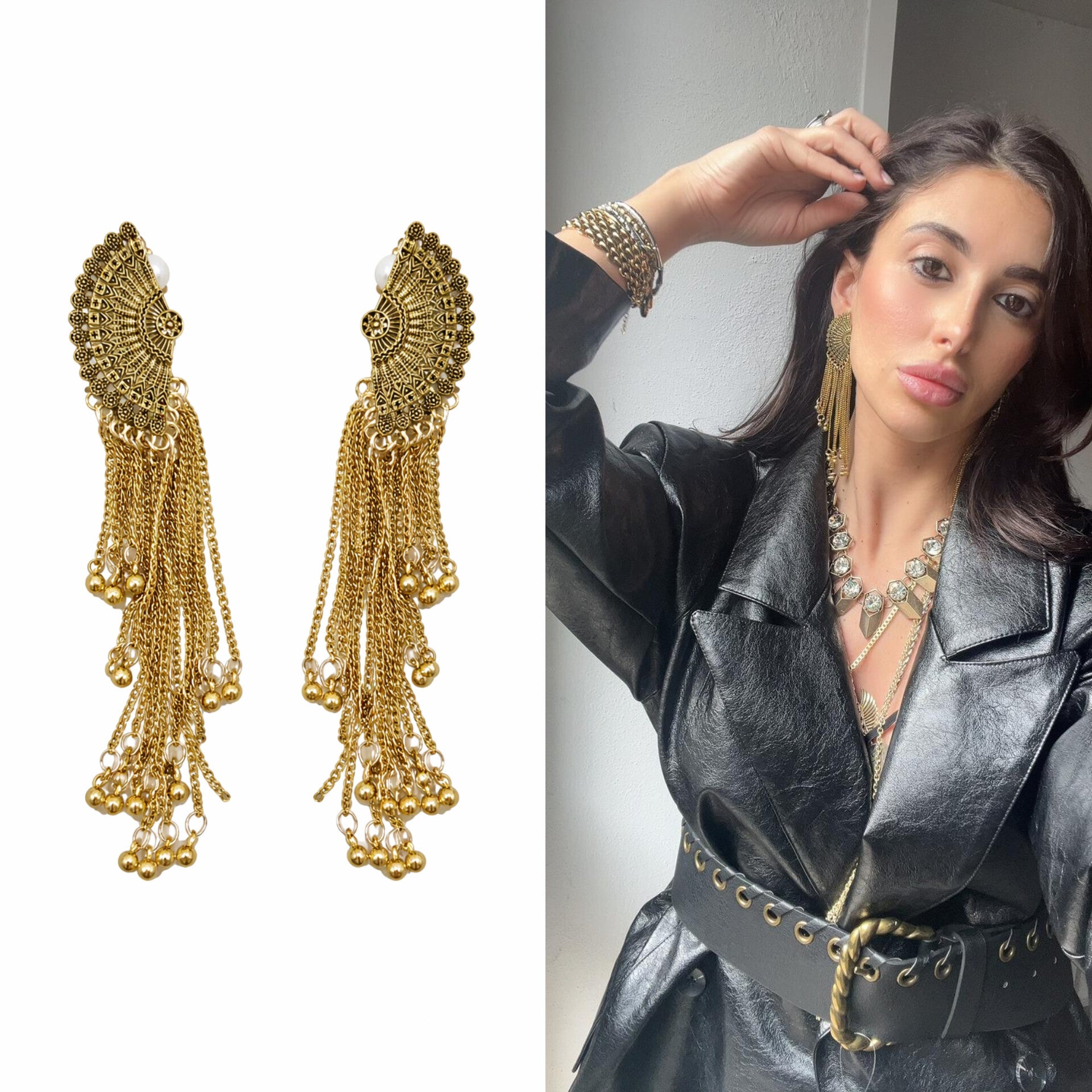 ORECCHINI CASCATE D'ORO